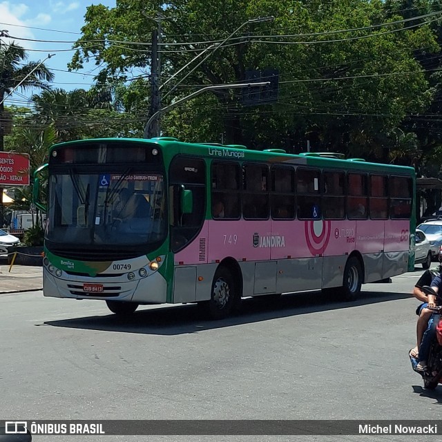 BBTT - Benfica Barueri Transporte e Turismo 00749 na cidade de Jandira, São Paulo, Brasil, por Michel Nowacki. ID da foto: 11562196.