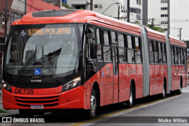 Viação Cidade Sorriso GE735 na cidade de Curitiba, Paraná, Brasil, por Maike Willian. ID da foto: 11559927.