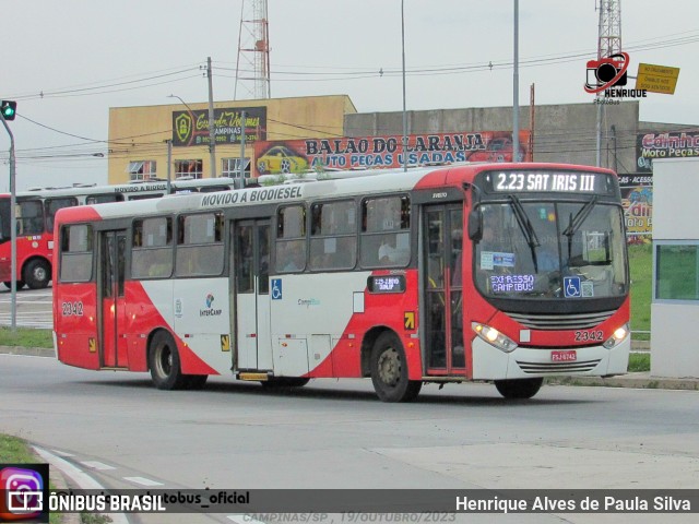 Expresso CampiBus 2342 na cidade de Campinas, São Paulo, Brasil, por Henrique Alves de Paula Silva. Número da foto: #11561607.
