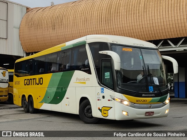 Empresa Gontijo de Transportes 18720 na cidade de Rio de Janeiro, Rio de Janeiro, Brasil, por Felipe Cardinot de Souza Pinheiro. ID da foto: 11559934.