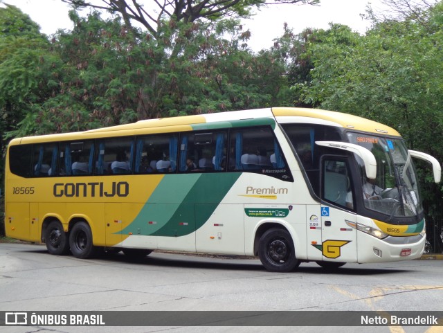 Empresa Gontijo de Transportes 18565 na cidade de São Paulo, São Paulo, Brasil, por Netto Brandelik. ID da foto: 11562108.