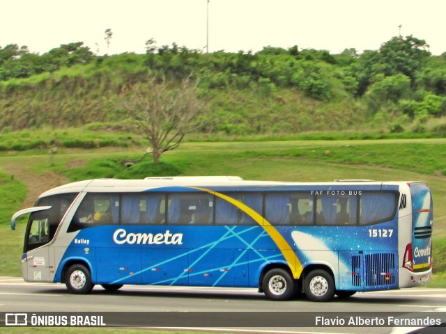 Viação Cometa 15127 na cidade de Araçariguama, São Paulo, Brasil, por Flavio Alberto Fernandes. ID da foto: 11560503.