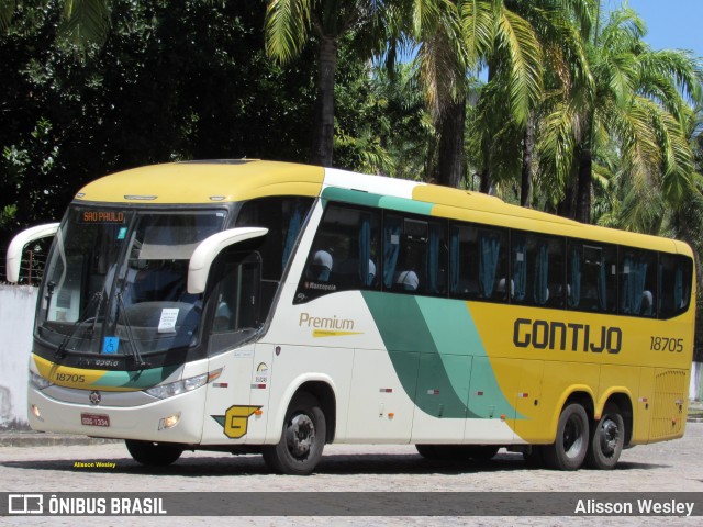 Empresa Gontijo de Transportes 18705 na cidade de Fortaleza, Ceará, Brasil, por Alisson Wesley. Número da foto: #11561831.