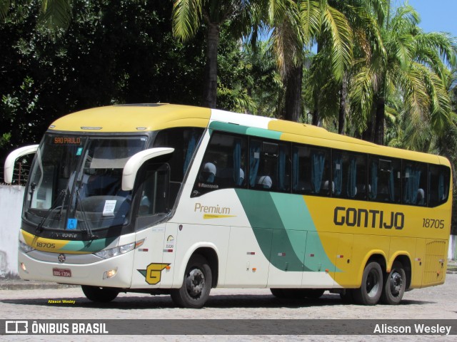 Empresa Gontijo de Transportes 18705 na cidade de Fortaleza, Ceará, Brasil, por Alisson Wesley. ID da foto: 11561831.