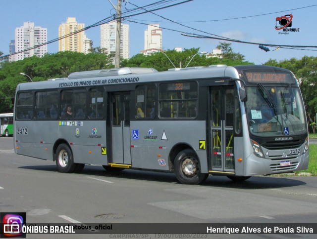 VB Transportes e Turismo 3412 na cidade de Campinas, São Paulo, Brasil, por Henrique Alves de Paula Silva. ID da foto: 11560968.