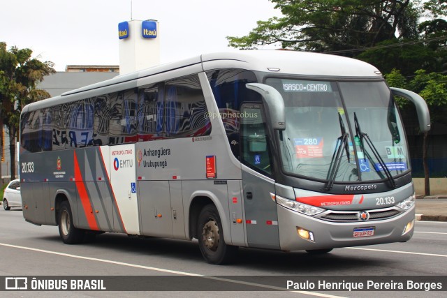 Auto Viação Urubupungá 20.133 na cidade de Diadema, São Paulo, Brasil, por Paulo Henrique Pereira Borges. ID da foto: 11561811.