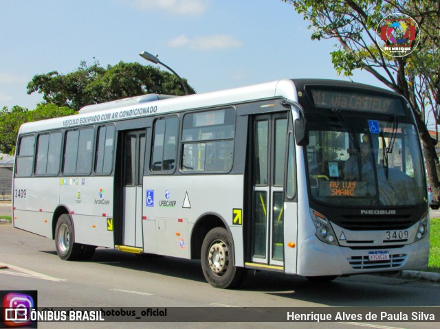 VB Transportes e Turismo 3409 na cidade de Campinas, São Paulo, Brasil, por Henrique Alves de Paula Silva. Número da foto: #11560947.