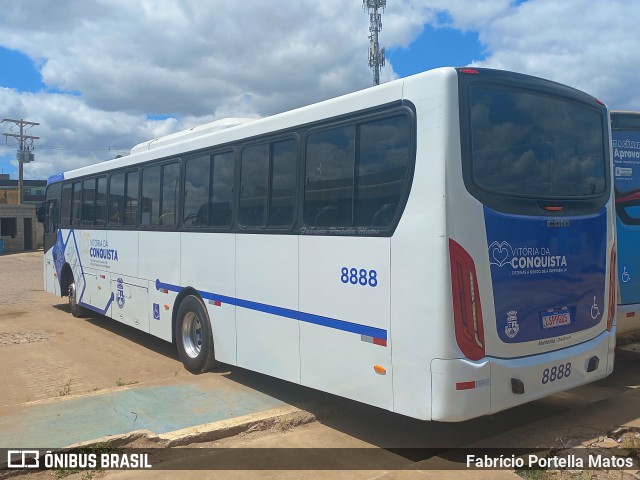 ATT - Atlântico Transportes e Turismo 8888 na cidade de Vitória da Conquista, Bahia, Brasil, por Fabrício Portella Matos. ID da foto: 11563569.