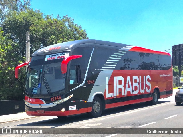 Lirabus 12145 na cidade de Votorantim, São Paulo, Brasil, por Guilherme Justo. ID da foto: 11563414.