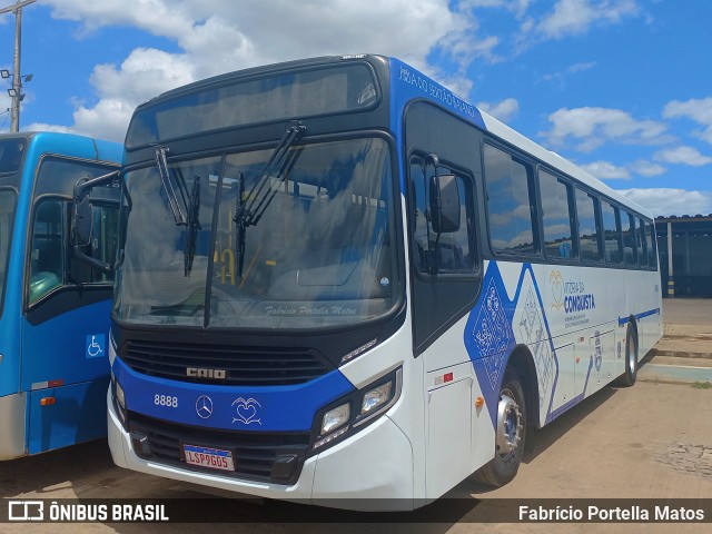 ATT - Atlântico Transportes e Turismo 8888 na cidade de Vitória da Conquista, Bahia, Brasil, por Fabrício Portella Matos. ID da foto: 11563545.