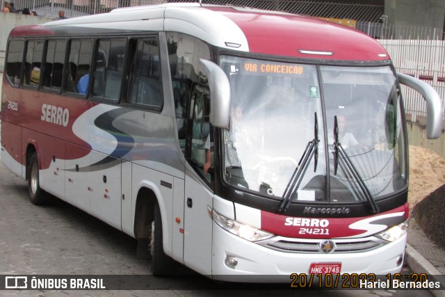 Viação Serro 24211 na cidade de Belo Horizonte, Minas Gerais, Brasil, por Hariel Bernades. ID da foto: 11563070.