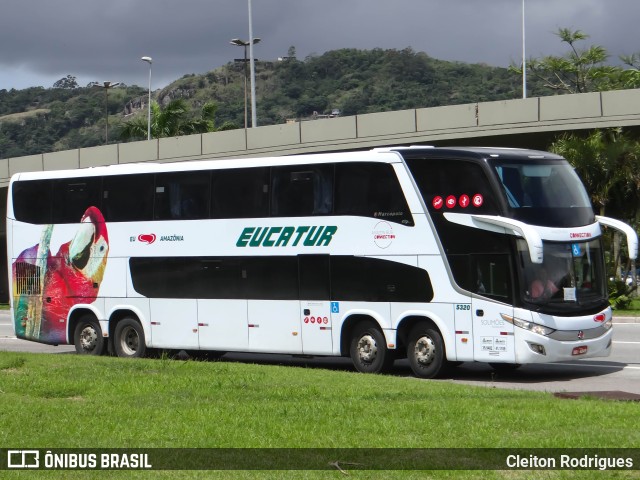 Eucatur - Empresa União Cascavel de Transportes e Turismo 5320 na cidade de Florianópolis, Santa Catarina, Brasil, por Cleiton Rodrigues. ID da foto: 11563014.