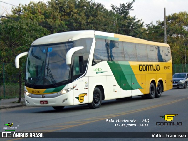 Empresa Gontijo de Transportes 16070 na cidade de Belo Horizonte, Minas Gerais, Brasil, por Valter Francisco. ID da foto: 11563358.