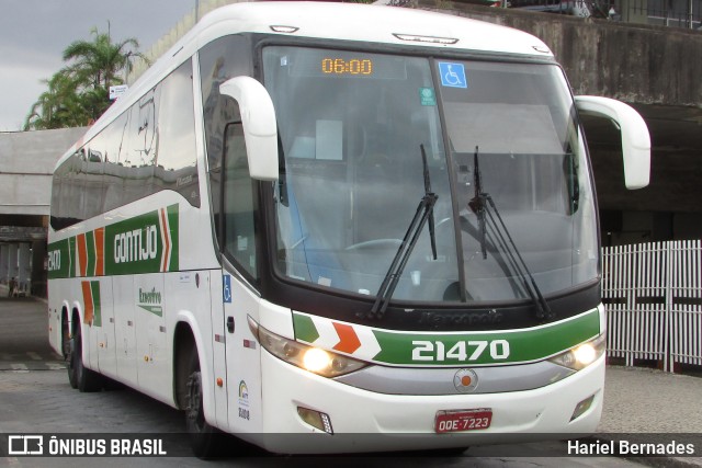 Empresa Gontijo de Transportes 21470 na cidade de Belo Horizonte, Minas Gerais, Brasil, por Hariel Bernades. ID da foto: 11563810.