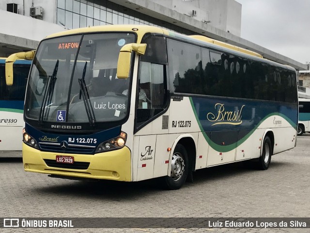 Brasil SA Transporte e Turismo RJ 122.075 na cidade de Campos dos Goytacazes, Rio de Janeiro, Brasil, por Luiz Eduardo Lopes da Silva. Número da foto: #11563780.