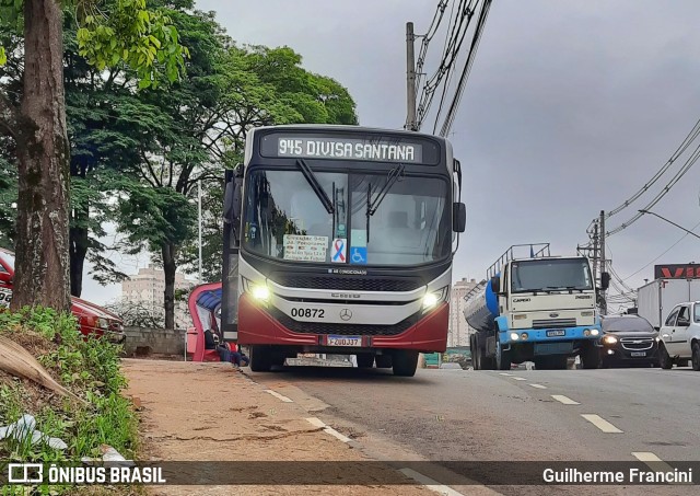 Auto Viação Urubupungá 00872 na cidade de Santana de Parnaíba, São Paulo, Brasil, por Guilherme Francini. Número da foto: #11564582.