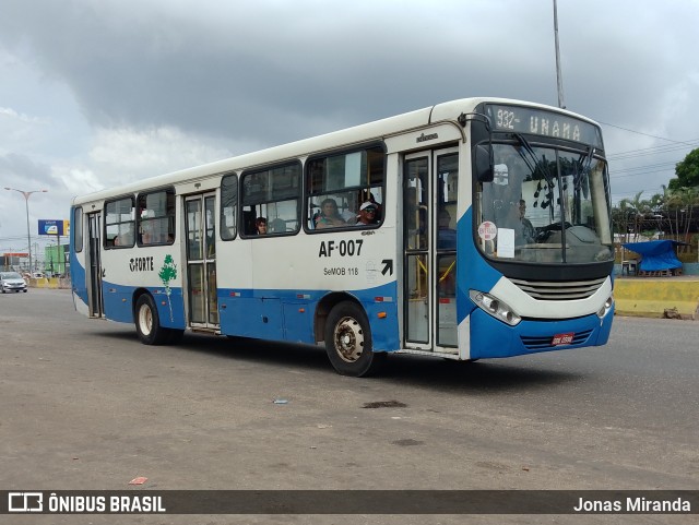 Viação Forte AF-007 na cidade de Belém, Pará, Brasil, por Jonas Miranda. Número da foto: #11566871.