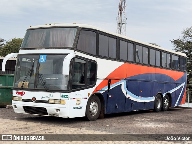 Eucatur - Empresa União Cascavel de Transportes e Turismo 3323 na cidade de Cascavel, Paraná, Brasil, por João Victor. Número da foto: #11565178.