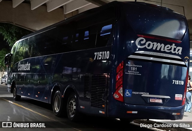 Viação Cometa 715110 na cidade de São Caetano do Sul, São Paulo, Brasil, por Diego Cardoso da Silva. ID da foto: 11568109.