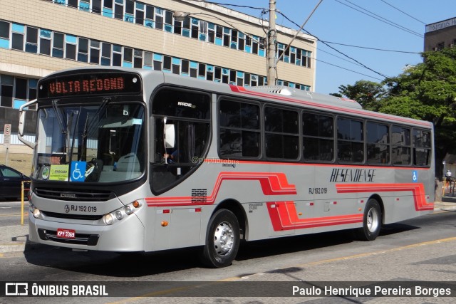 Viação Resendense RJ 192.019 na cidade de Volta Redonda, Rio de Janeiro, Brasil, por Paulo Henrique Pereira Borges. Número da foto: #11567270.