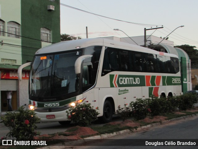 Empresa Gontijo de Transportes 21655 na cidade de Teófilo Otoni, Minas Gerais, Brasil, por Douglas Célio Brandao. ID da foto: 11566721.