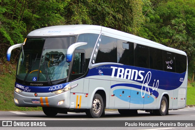 TransRio 4000 na cidade de Piraí, Rio de Janeiro, Brasil, por Paulo Henrique Pereira Borges. Número da foto: #11567189.