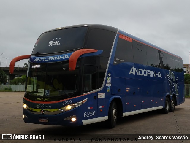 Empresa de Transportes Andorinha 6256 na cidade de Curitiba, Paraná, Brasil, por Andrey  Soares Vassão. ID da foto: 11565910.