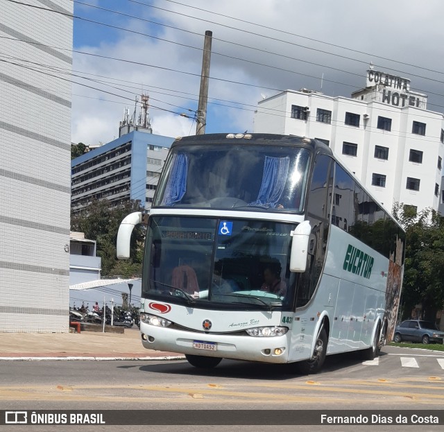 Eucatur - Empresa União Cascavel de Transportes e Turismo 4431 na cidade de Colatina, Espírito Santo, Brasil, por Fernando Dias da Costa. ID da foto: 11565521.