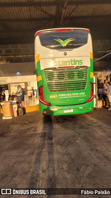 Tocantins Transportes e Turismo 3097 na cidade de Goiânia, Goiás, Brasil, por Fábio Paixão. Número da foto: #11568007.