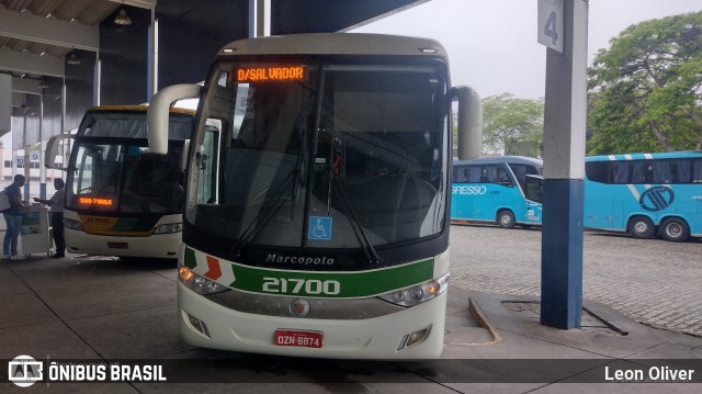 Empresa Gontijo de Transportes 21700 na cidade de Garanhuns, Pernambuco, Brasil, por Leon Oliver. ID da foto: 11566440.