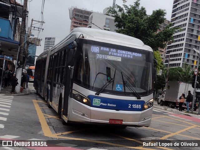 Sambaíba Transportes Urbanos 2 1585 na cidade de São Paulo, São Paulo, Brasil, por Rafael Lopes de Oliveira. ID da foto: 11565587.