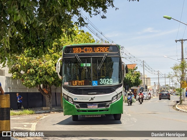 Expresso Caribus Transportes 3029 na cidade de Cuiabá, Mato Grosso, Brasil, por Daniel Henrique. ID da foto: 11566238.