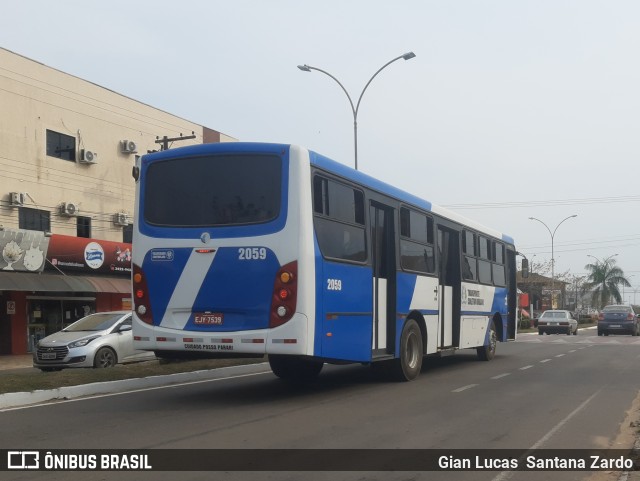 Transvida Transporte Coletivo 2059 na cidade de Ji-Paraná, Rondônia, Brasil, por Gian Lucas  Santana Zardo. Número da foto: #11566940.