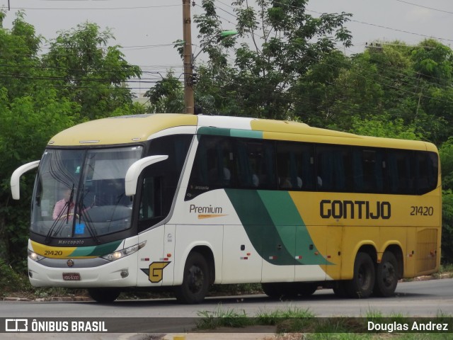 Empresa Gontijo de Transportes 21420 na cidade de Cuiabá, Mato Grosso, Brasil, por Douglas Andrez. ID da foto: 11565212.