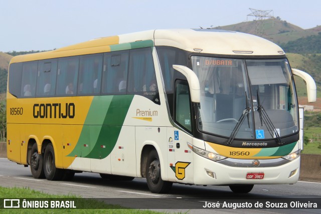 Empresa Gontijo de Transportes 18560 na cidade de Roseira, São Paulo, Brasil, por José Augusto de Souza Oliveira. ID da foto: 11567344.