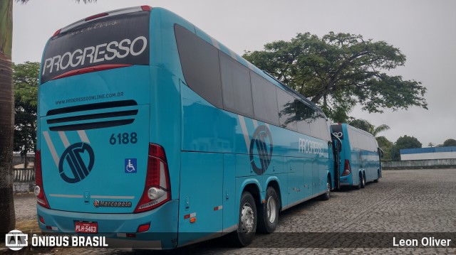 Auto Viação Progresso 6188 na cidade de Garanhuns, Pernambuco, Brasil, por Leon Oliver. ID da foto: 11566444.