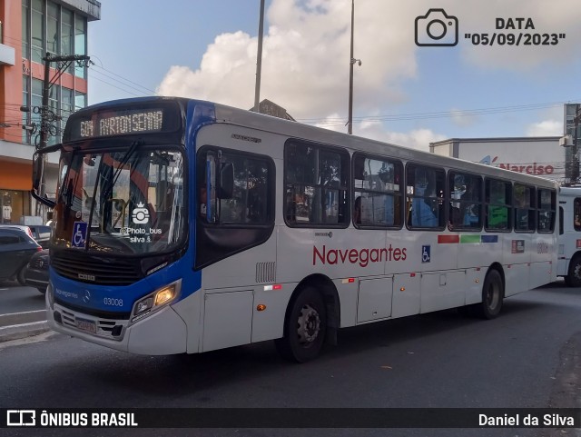 Consórcio Navegantes - 03 > Empresa de Transportes São Sebastião 03008 na cidade de João Pessoa, Paraíba, Brasil, por Daniel da Silva. Número da foto: #11567338.