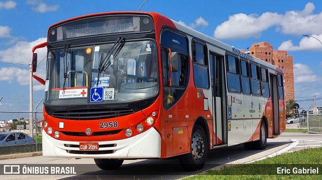 Itajaí Transportes Coletivos 2958 na cidade de Campinas, São Paulo, Brasil, por Eric Gabriel. ID da foto: 11565436.