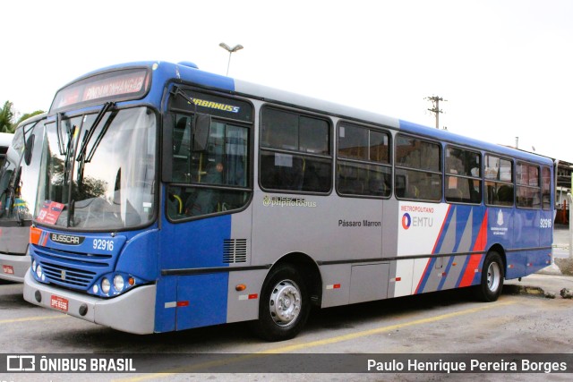 Empresa de Ônibus Pássaro Marron 92916 na cidade de Pindamonhangaba, São Paulo, Brasil, por Paulo Henrique Pereira Borges. Número da foto: #11567258.