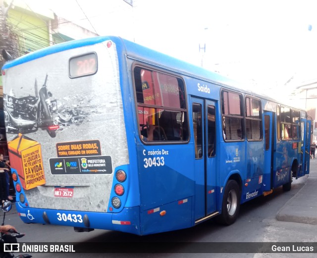 Viação Zurick 30433 na cidade de Belo Horizonte, Minas Gerais, Brasil, por Gean Lucas. ID da foto: 11566023.