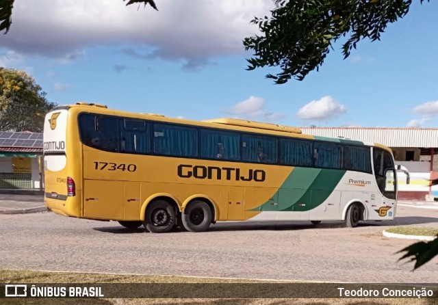 Empresa Gontijo de Transportes 17340 na cidade de Jeremoabo, Bahia, Brasil, por Teodoro Conceição. Número da foto: #11565933.