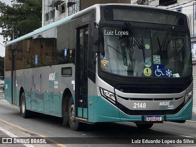 SIT Macaé Transportes 2148 na cidade de Macaé, Rio de Janeiro, Brasil, por Luiz Eduardo Lopes da Silva. ID da foto: 11566658.