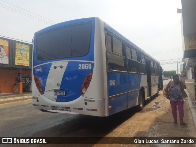 Transvida Transporte Coletivo 2060 na cidade de Ji-Paraná, Rondônia, Brasil, por Gian Lucas  Santana Zardo. Número da foto: #11568506.