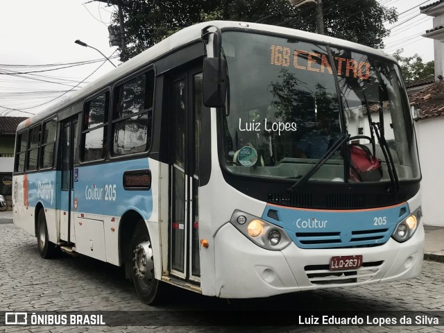 Colitur Transportes Rodoviários 205 na cidade de Paraty, Rio de Janeiro, Brasil, por Luiz Eduardo Lopes da Silva. ID da foto: 11569426.