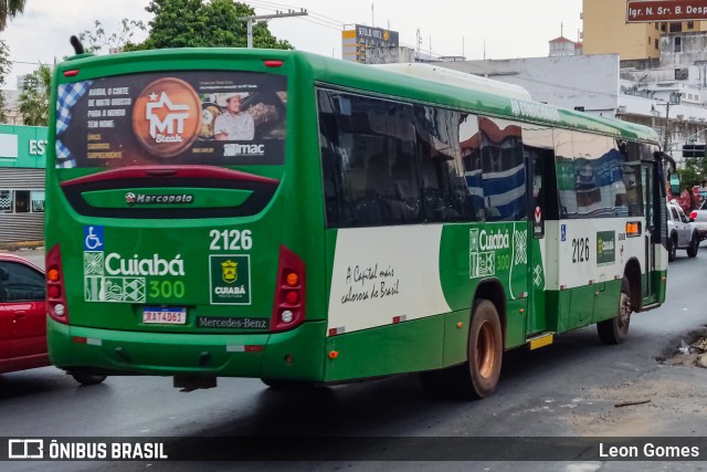 Rápido Cuiabá Transporte Urbano 2126 na cidade de Cuiabá, Mato Grosso, Brasil, por Leon Gomes. ID da foto: 11570080.