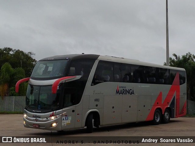 Expresso Maringá 6003 na cidade de Curitiba, Paraná, Brasil, por Andrey  Soares Vassão. ID da foto: 11569336.