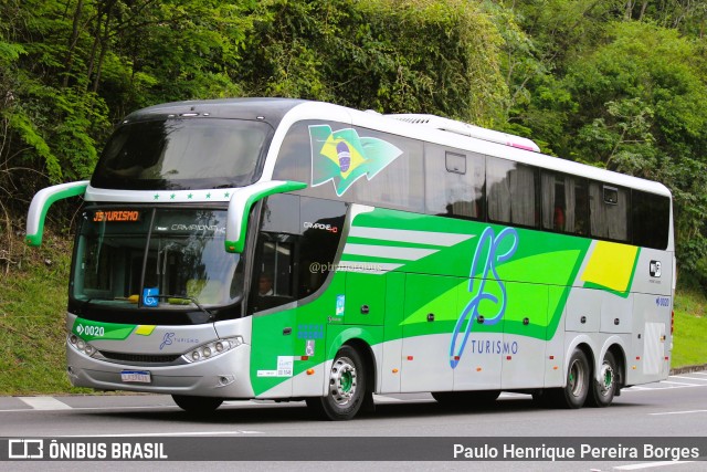 JS Rodrigues Turismo 0020 na cidade de Piraí, Rio de Janeiro, Brasil, por Paulo Henrique Pereira Borges. Número da foto: #11570314.