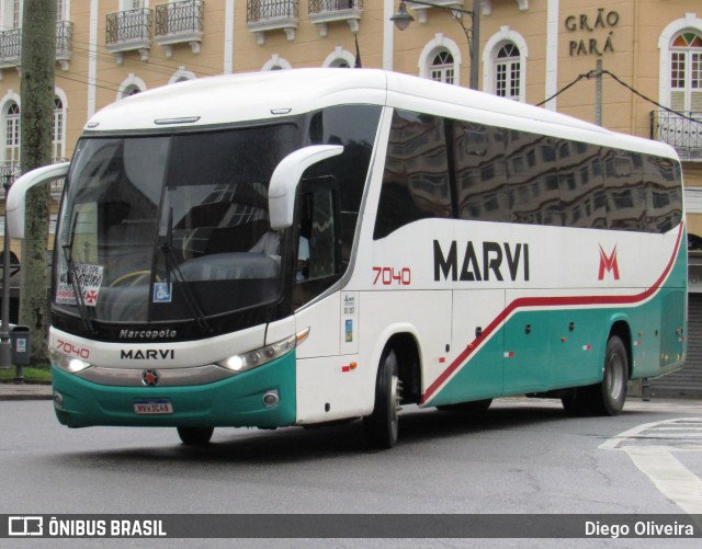 Marvi Fretamento e Turismo 7040 na cidade de Petrópolis, Rio de Janeiro, Brasil, por Diego Oliveira. Número da foto: #11569018.