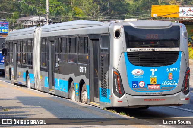 Viação Grajaú S.A. 6 1077 na cidade de São Paulo, São Paulo, Brasil, por Lucas Sousa. ID da foto: 11570905.