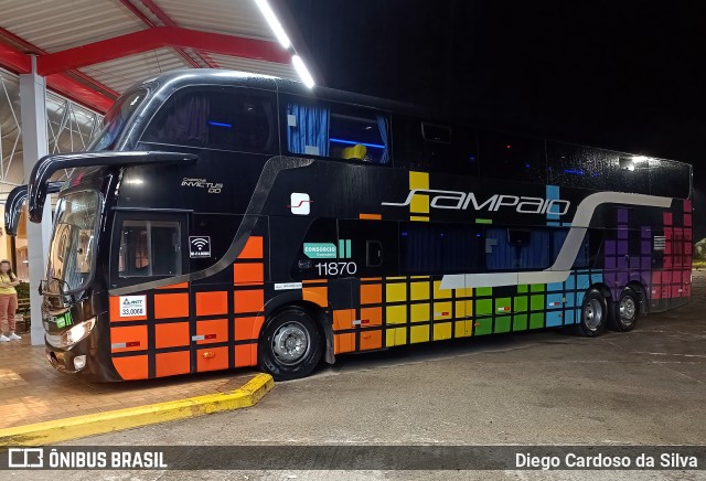 Viação Sampaio 11870 na cidade de Ribeirão Vermelho, Minas Gerais, Brasil, por Diego Cardoso da Silva. Número da foto: #11569634.